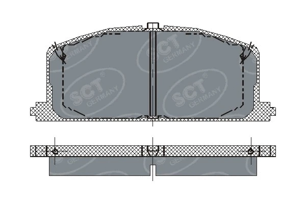 Brake Pad Set, disc brake (SP 118 PR)