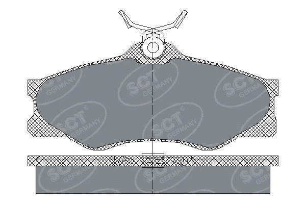 Brake Pad Set, disc brake (SP 140 PR)