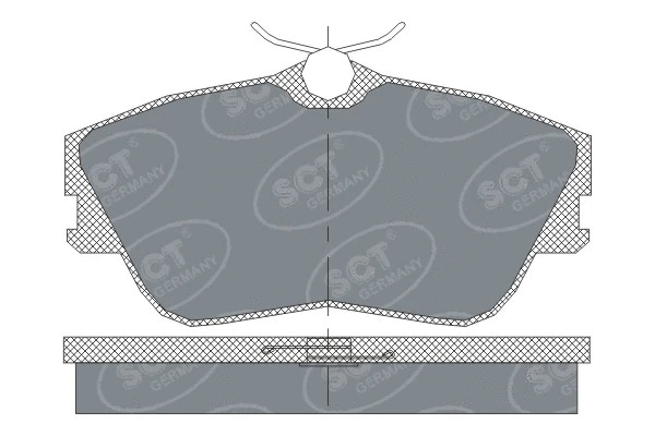 Brake Pad Set, disc brake (SP 250 PR)