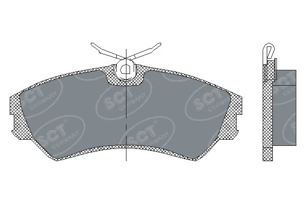 Brake Pad Set, disc brake (SP 129 PR)