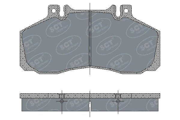 Brake Pad Set, disc brake (SP 230 PR)