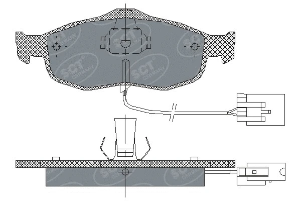 Brake Pad Set, disc brake (SP 204 PR)