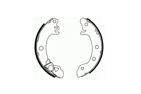Brake Shoe Set, parking brake (SS 538)