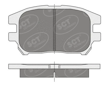 Brake Pad Set, disc brake (SP 347 PR)