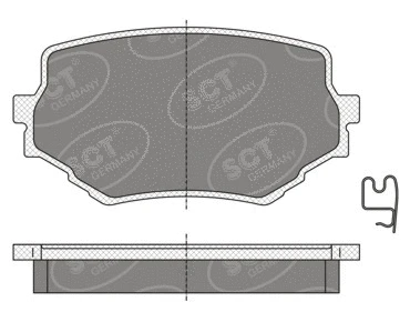 Brake Pad Set, disc brake (SP 346 PR)