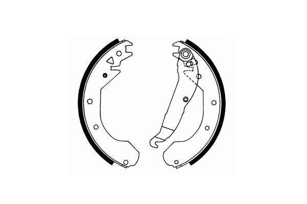 Brake Shoe Set, parking brake (SS 508)