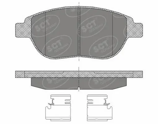 Brake Pad Set, disc brake (SP 435 PR)