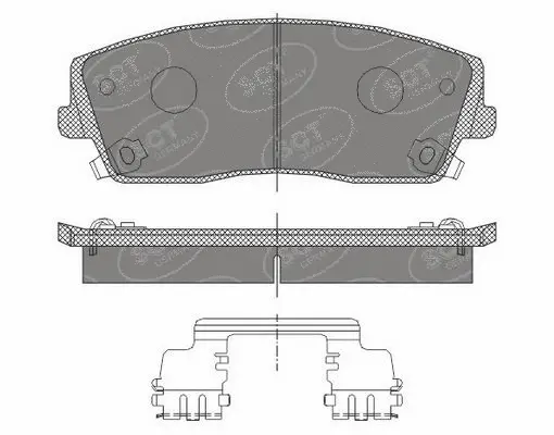 Brake Pad Set, disc brake (SP 465 PR)
