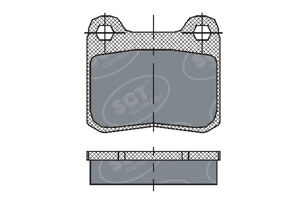 Brake Pad Set, disc brake (SP 200 PR)