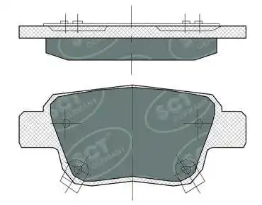 Brake Pad Set, disc brake (SP 369 PR)