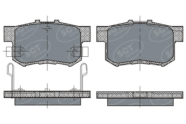 Brake Pad Set, disc brake (SP 168 PR)