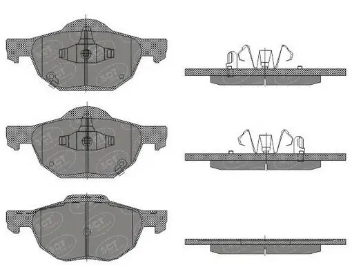 Brake Pad Set, disc brake (SP 447 PR)