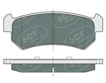 Brake Pad Set, disc brake (SP 376 PR)