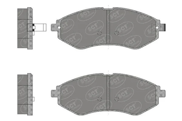 Brake Pad Set, disc brake (SP 665 PR)