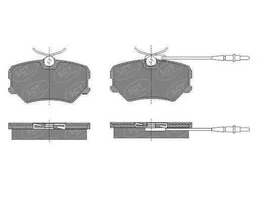 Brake Pad Set, disc brake (SP 490 PR)