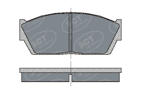 Brake Pad Set, disc brake (SP 120 PR)