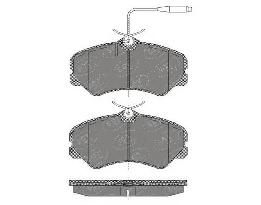 Brake Pad Set, disc brake (SP 633 PR)
