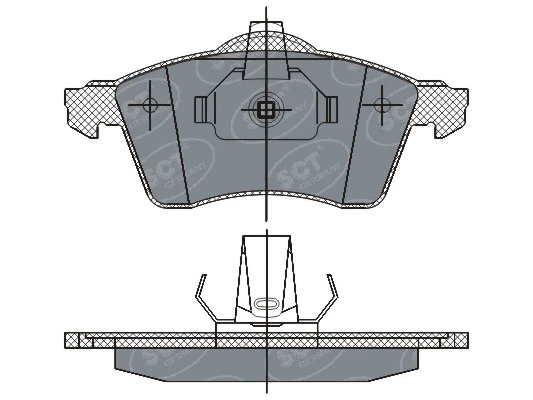 Brake Pad Set, disc brake (SP 286 PR)