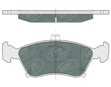 Brake Pad Set, disc brake (SP 362 PR)