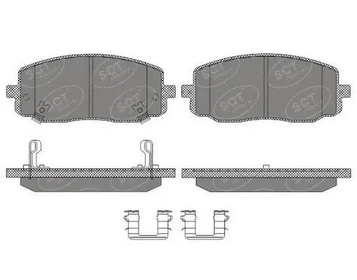 Brake Pad Set, disc brake (SP 617 PR)
