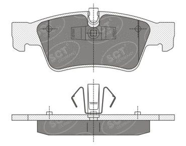 Brake Pad Set, disc brake (SP 353 PR)
