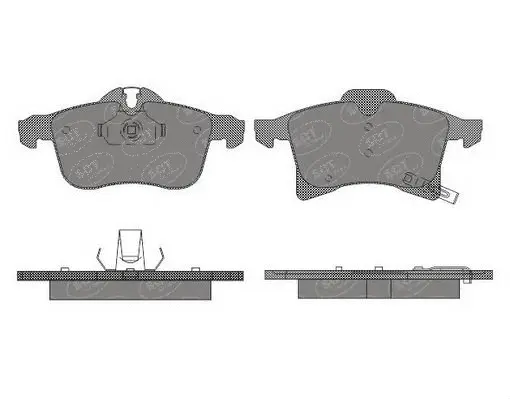 Brake Pad Set, disc brake (SP 493 PR)