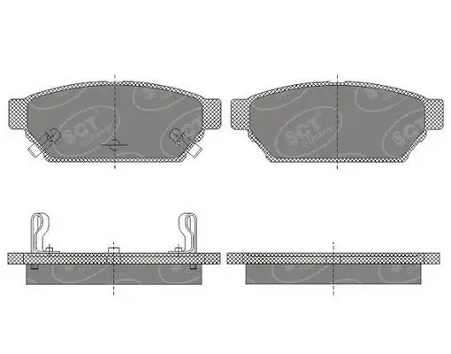 Brake Pad Set, disc brake (SP 652 PR)