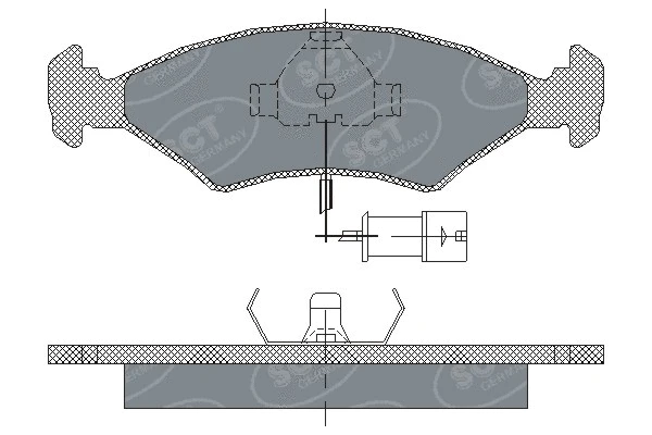 Brake Pad Set, disc brake (SP 142 PR)