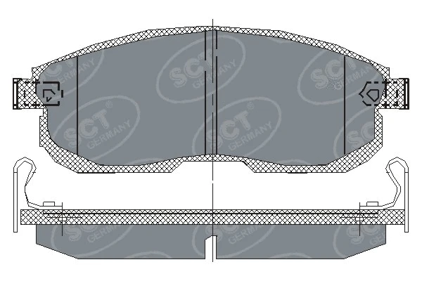 Brake Pad Set, disc brake (SP 153 PR)