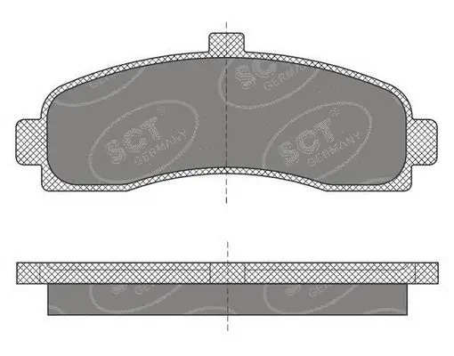 Brake Pad Set, disc brake (SP 498 PR)
