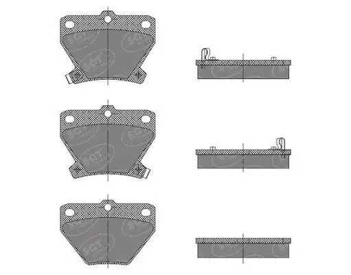 Brake Pad Set, disc brake (SP 470 PR)