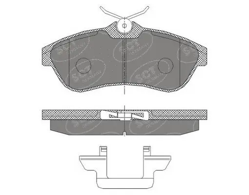 Brake Pad Set, disc brake (SP 424 PR)