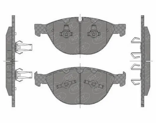 Brake Pad Set, disc brake (SP 648 PR)