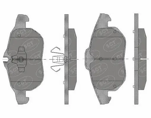 Brake Pad Set, disc brake (SP 431 PR)