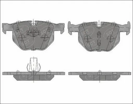 Brake Pad Set, disc brake (SP 637 PR)