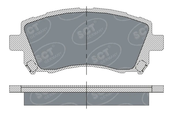 Brake Pad Set, disc brake (SP 258 PR)