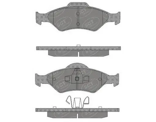 Brake Pad Set, disc brake (SP 603 PR)