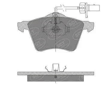 Brake Pad Set, disc brake (SP 402 PR)