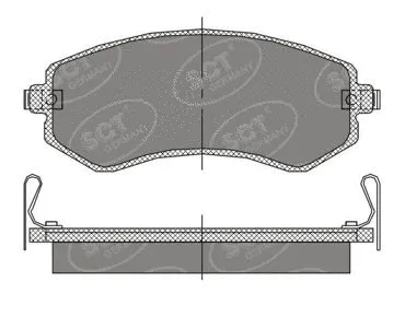 Brake Pad Set, disc brake (SP 393 PR)