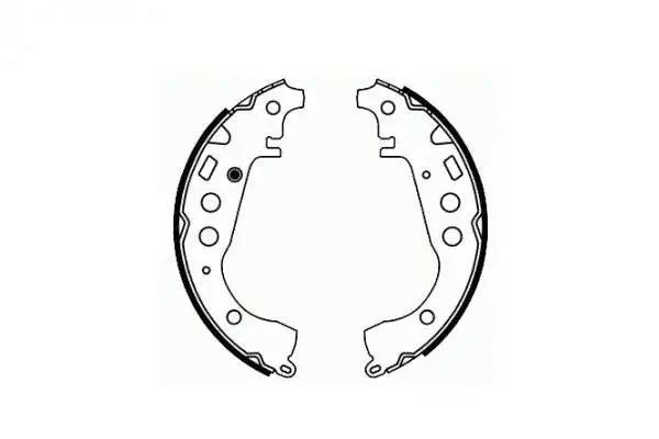Brake Shoe Set, parking brake (SS 547)