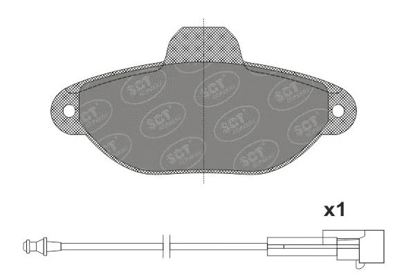 Brake Pad Set, disc brake (SP 662 PR)