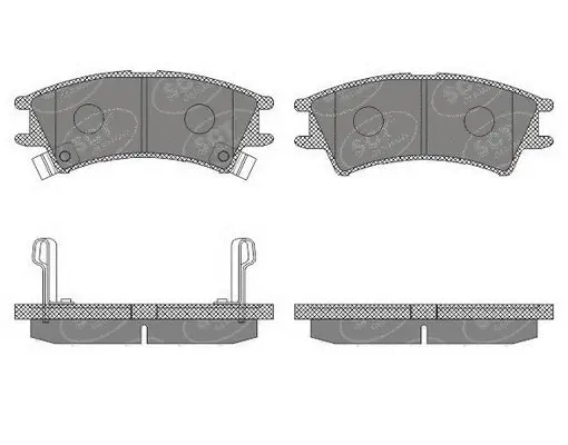 Brake Pad Set, disc brake (SP 612 PR)