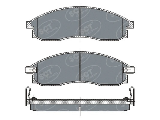 Brake Pad Set, disc brake (SP 263 PR)