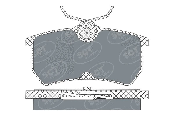 Brake Pad Set, disc brake (SP 306 PR)