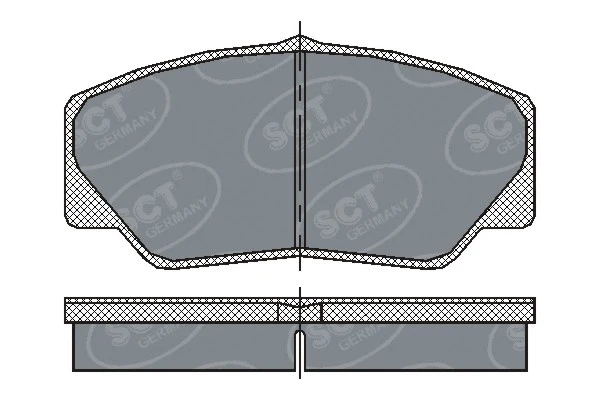 Brake Pad Set, disc brake (SP 206 PR)