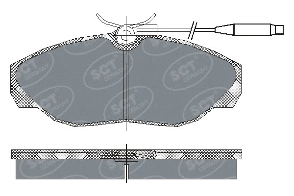 Brake Pad Set, disc brake (SP 182 PR)