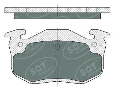 Brake Pad Set, disc brake (SP 385 PR)