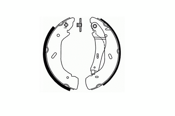 Brake Shoe Set, parking brake (SS 551)