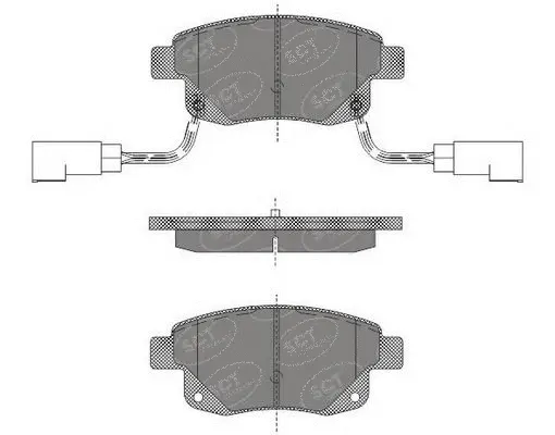 Brake Pad Set, disc brake (SP 492 PR)