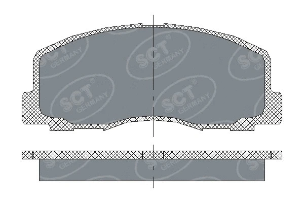 Brake Pad Set, disc brake (SP 117 PR)